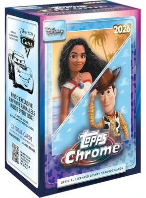 Immagine prodotto di Scatola "Value Box" Topps Chrome Disney, edizione 2026, in lingua inglese
