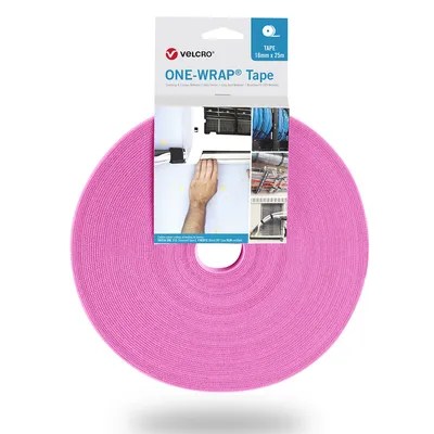 Obrázok produktu pre Velcro One Wrap Tape, Velcro cable tie, Polypropylén (PP), Ružová, 25000 mm, 50 mm, 1 kusov