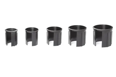 Obrázok produktu pre Redukčné krúžky pre žulové stojany dĺžka 60 mm 5 ks Derby čierne