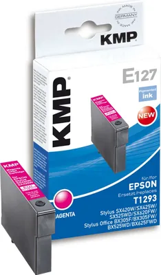 Produktbild von KMP E127, Magenta, Tinte auf Pigmentbasis, 1 Stück(e)