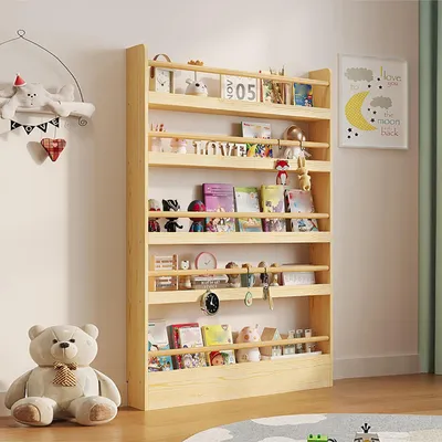 Productafbeelding van 5-Laags Kinderboekenplank Wandmontage