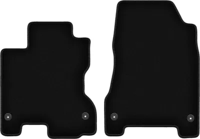 Image de Wielganizator Tapis avant de sol velours sur-mesure pour Renault Koleos I (2007-2016, SUV) noir, jeu 2 pièces, fixations