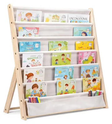 Zdjęcie produktu dla Omgoods - Regał na książki i zabawki dla dzieci, z 6 poziomami