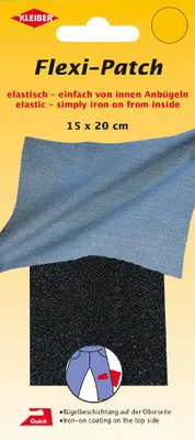 Zdjęcie produktu dla KLEIBER 30471 KLEIBER Flexi-Patch – naszywka do przyprasowania od wewnątrz, dżinsy ciemnoniebieskie