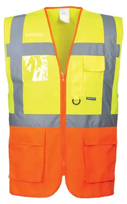 Productafbeelding van Portwest S376 PRAG EXEKUTIV veiligheidsvest, geel/oranje, maat XXL