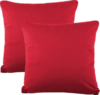 Produktbild von Doppelpack BeBasic Bezug 80x80 rubinrot Mikrofaser Jersey Reißverschluss