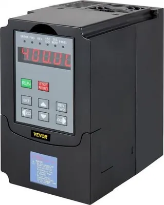 Image de VEVOR 7,5 kW VFD Variateur de fréquence à fréquence variable pour la régulation de la vitesse du moteur de broche, 10 CV, 220 V (7,5 kW, 220 V)