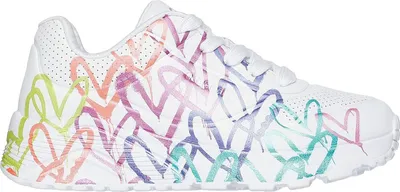 Produktbild von Skechers Uno Lite Metallic Joy Weiß WMLT Größe EU 32