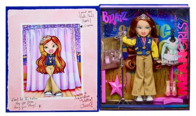 Produktbild von Bratz x Mean Girls Spring Fling Doll Cady – Modepuppe zum Sammeln mit 2 Outfits, Letterman-Jacke und vom Film Inspirierten Accessoires