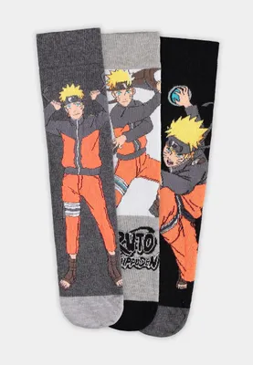 Produktbild von Naruto Shippuden Socken 3er-Pack Naruto 43-46