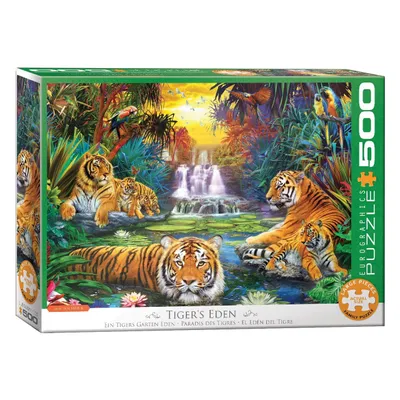 Image de EUROGRAPHICS Tiger Paradise Puzzle XL 500 pièces