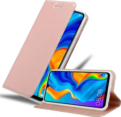 Obrázok produktu pre Cadorabo puzdro na mobilný telefón pre Huawei P30 LITE ochranné puzdro v ružovej farbe Cover Etui Book Case Booklet