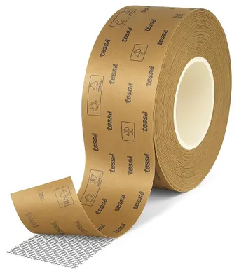 Imagen del producto de Cinta de reparación para mosquiteras, autoadhesiva, 50 mm x 5 m, transparente, para ventanas