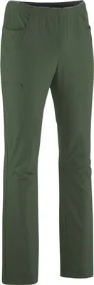 Grüne Kletter- und Boulderhose "Me Radar Pants" von Edelrid mit Taschen.