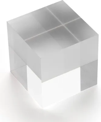 Produktbild von Acrylwürfel / Acrylblock 50x50x50mm transparent, rundum glänzend polierte Seitenkanten / Acryl / Acrylglas / massiv / klar / farblos / Dekoration - Zeigis®