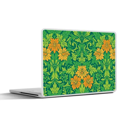 Produktbild von MuchoWow® Laptop Aufkleber Sticker Cover Blätter - Blumen - Boho - Muster 40x30 cm - Laptop Dekoration - Selbstklebend