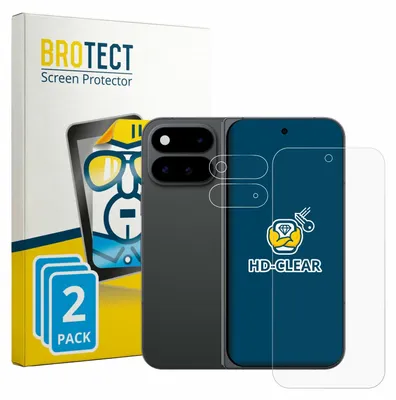 Produktbild von 2x Für Google Pixel 11 Pro Fold (Display+Kamera) Schutzfolie BROTECT Displayschutz Display Schutz Folie Klar Transparent