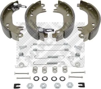Produktbild von MAPCO Bremsbackensatz Trommelbremse Hinten passend für PEUGEOT 106 II Schrägheck (1A, 1C) 180mm 8318/1
