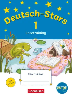 Produktbild von Deutsch-Stars - BOOKii-Ausgabe - 1. Schuljahr Lesetraining. Übungsheft mit Lösungen