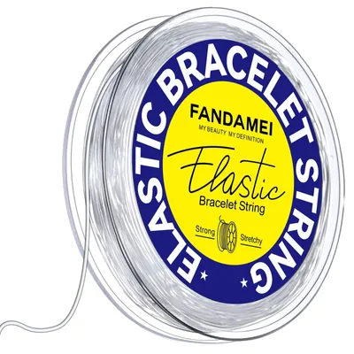 Produktbild von Gummiband für Armbänder – Elastisches Band für die Schmuckherstellung – Transparent – 1 mm x 20 m