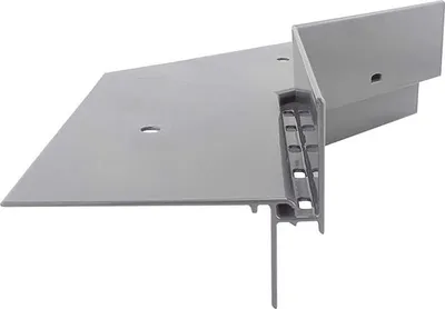 Zdjęcie produktu dla Renoplast Profil okapowy aluminiowy W35+, Do posadzki wentylowanej na tarasy i balkony, Kąt wewnętrzny 135°, Szary