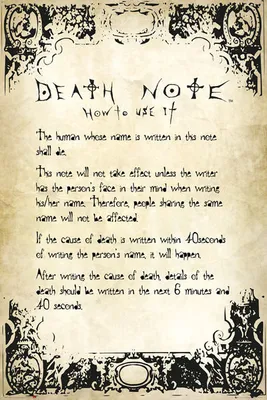 Produktbild von DEATH NOTE - Poster Maxi 91cmx51cm - Rules