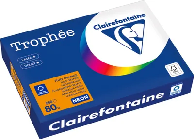 Zdjęcie produktu dla Clairefontaine Kopierpapier 2978PC A4 80g neonorange 500Bl