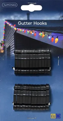 Produktbild von Satz mit 24 Haken für schwarze Kunststoff-Außenleuchten