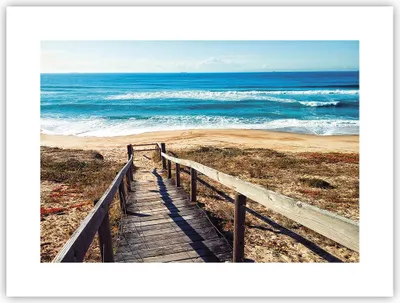 Produktbild von Poster - Poster ohne Rahmen - Meer Strand Eintritt - 40x30 cm - Wand Bild - Wanddeko - Wandbilder - Kunstposter - Wandposter - Bilder - Kunstdruck - Wanddekoration - Wandbild - P2XAA40x30-4359