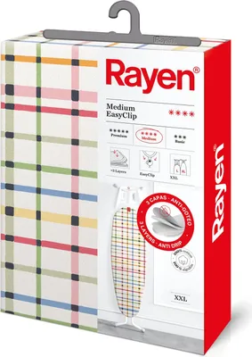 Produktbild von Rayen 6155.17 Basic Ironing Board Cover, Baumwolle, Foam, White, 126 x 40 cm