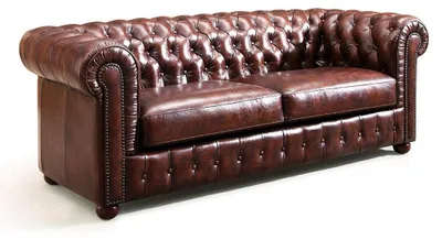Obrázek produktu pro Chesterfield Sofa 2 Sitzer Kunstleder Polster Design Luxus Couch Klassische Sofa