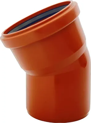 Produktbild von KG Bogen DN 110 30° PVC-U SN8 Winkel | Bogen mit Dichtung | für externe Entwässerungssysteme | Gummidichtung | Abwasser Installation |