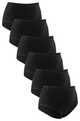 Produktbild von Fabio Farini - 6 Stück Frauen Unterhosen - High-Waist Damen Slip mit bequemem Bund im sportlich modernen Design