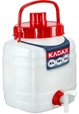 Image de Bidons pour boissons avec robinet - Récipients en plastique - 5 litres - Pour boissons