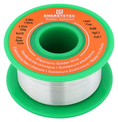 Lötdraht bleifrei Sn99Ag0.3Cu0.7 1,5mm 100g Kolophoniumkern