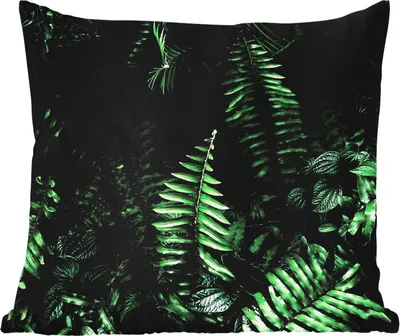 Produktbild von MuchoWow® Outdoor Kissen - Blätter - Dschungel - Natur - Tropisch - Pflanzen - 50x50 cm - Wetterfest - Lounge Kissen - Komfortabel - Kissen mit Bild