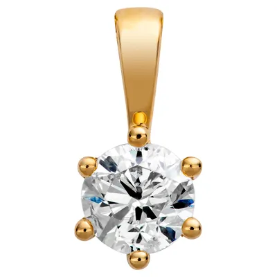Produktbild von Orolino Anhänger 750/- Gold 1,2cm gelb Brillant weiß 067340173-1