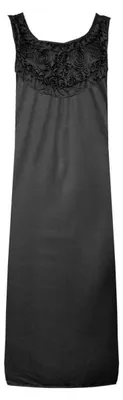 Produktbild von Damen Nachthemd Sleepshirt mit Muster, Schwarz S/M/L