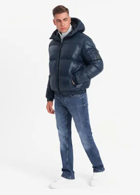 Obrázok produktu pre Ombre Clothing Pánska zimná bunda Ayouber navy XXL