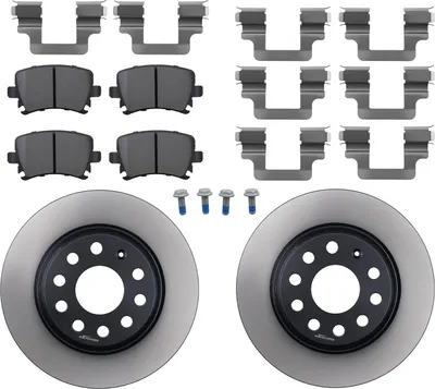 Obrázek produktu pro Brzdové kotouče Brzdové destičky Zadní Pro VW Golf 6 Passat Tiguan Touran Seat Leon
