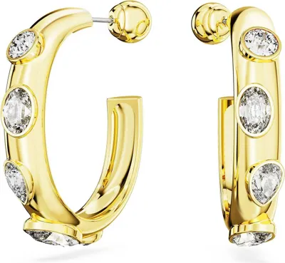 Produktbild von Swarovski Swarovski Damen Ohrstecker Creolen Dextera Gold 5663261 uni DJ-0057252