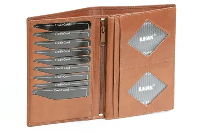 Produktbild von LEAS Brieftasche Echt-Leder, Cognac Special Edition