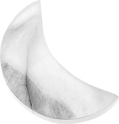 Produktbild von Selenit Mond Platte 8,5x5cm – Mondförmige Platte für Meditation und Heilung