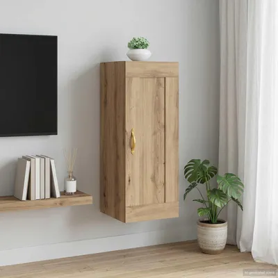 Obrázok produktu pre vidaXL Nástenná skrinka Artisan dub 34,5 x 34 x 90 cm Materiál na báze dreva