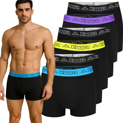 Obrázek produktu pro Kappa 6-Pack - Pánské Boxerky Z Bavlny, Pánské Kalhoty, Xl