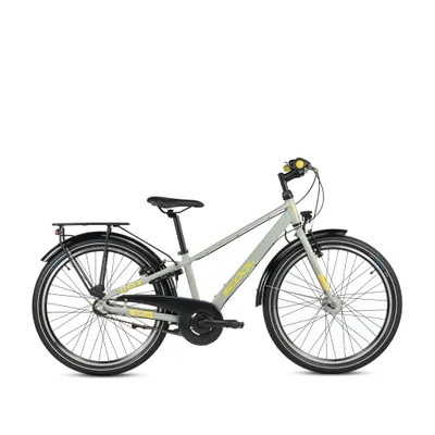 Produktbild von 24 Zoll Kinderfahrrad, 3-Gang, Jungenfahrrad, S’COOL troX pro, ab 7–11 Jahre, 130–145 cm, Grau/Gelb