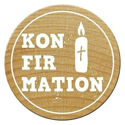 Produktbild von Woodies Stempel, , Konfirmation 1, ø 30 mm,