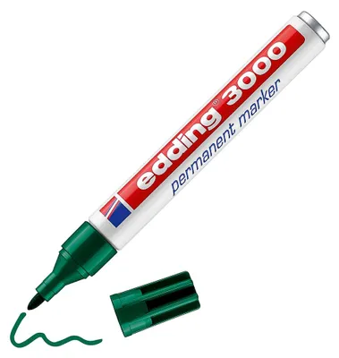 Produktbild von Edding 3000, Grün, Rundspitze, Mehrfarbig, 1,5 mm, 3 mm, Multi
