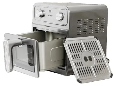 Produktbild von Heißluftfritteuse, 6,87QT Kapazität, Edelstahlkonstruktion, Silber, 220V
