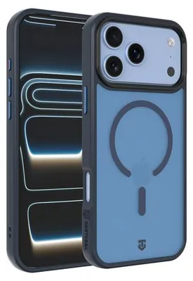 Productafbeelding van Tactische achterkantbescherming MagForce Hypersand voor iPhone 17 Pro/18 Pro, donkerblauw